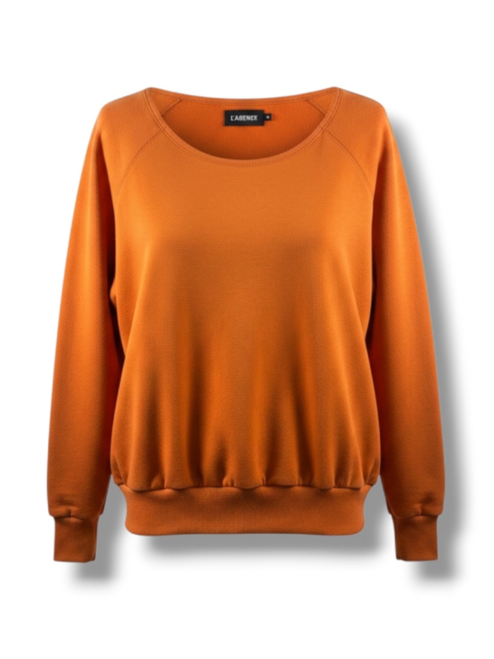 L'AGENCE Sweatshirt Crewneck Pullover in Burnt Orange Size M